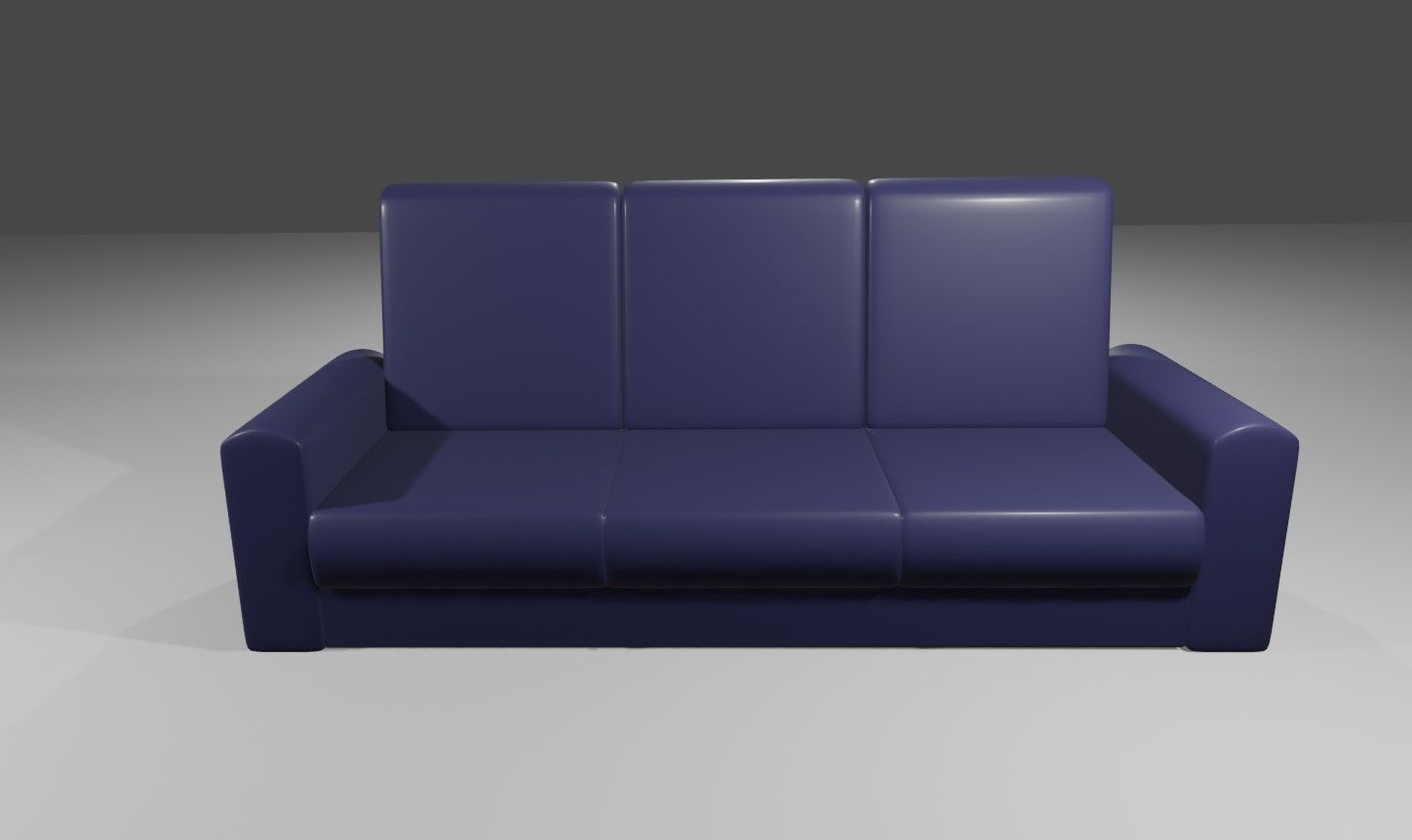 Couch 3 Seater - Settee - Sofa 3D model_3