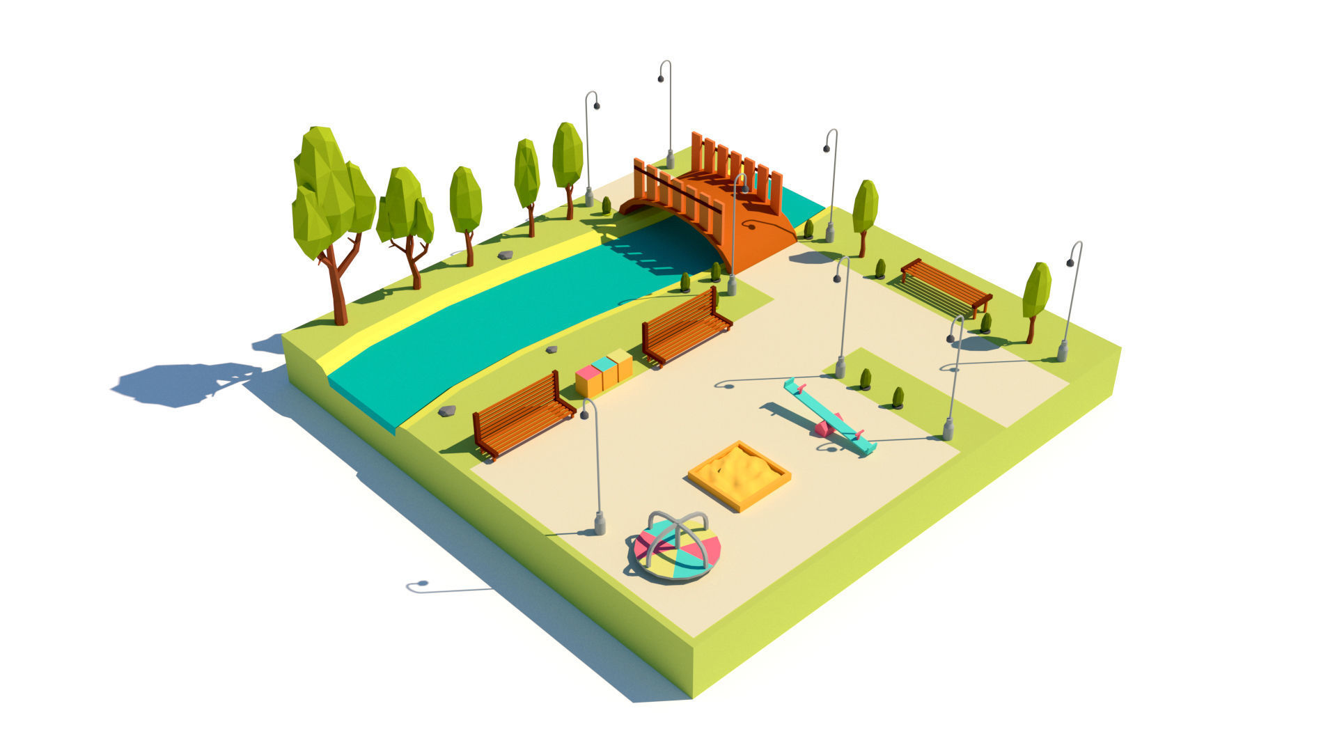 Polygon Ultimate Combo Pack Low-poly 3D model_13