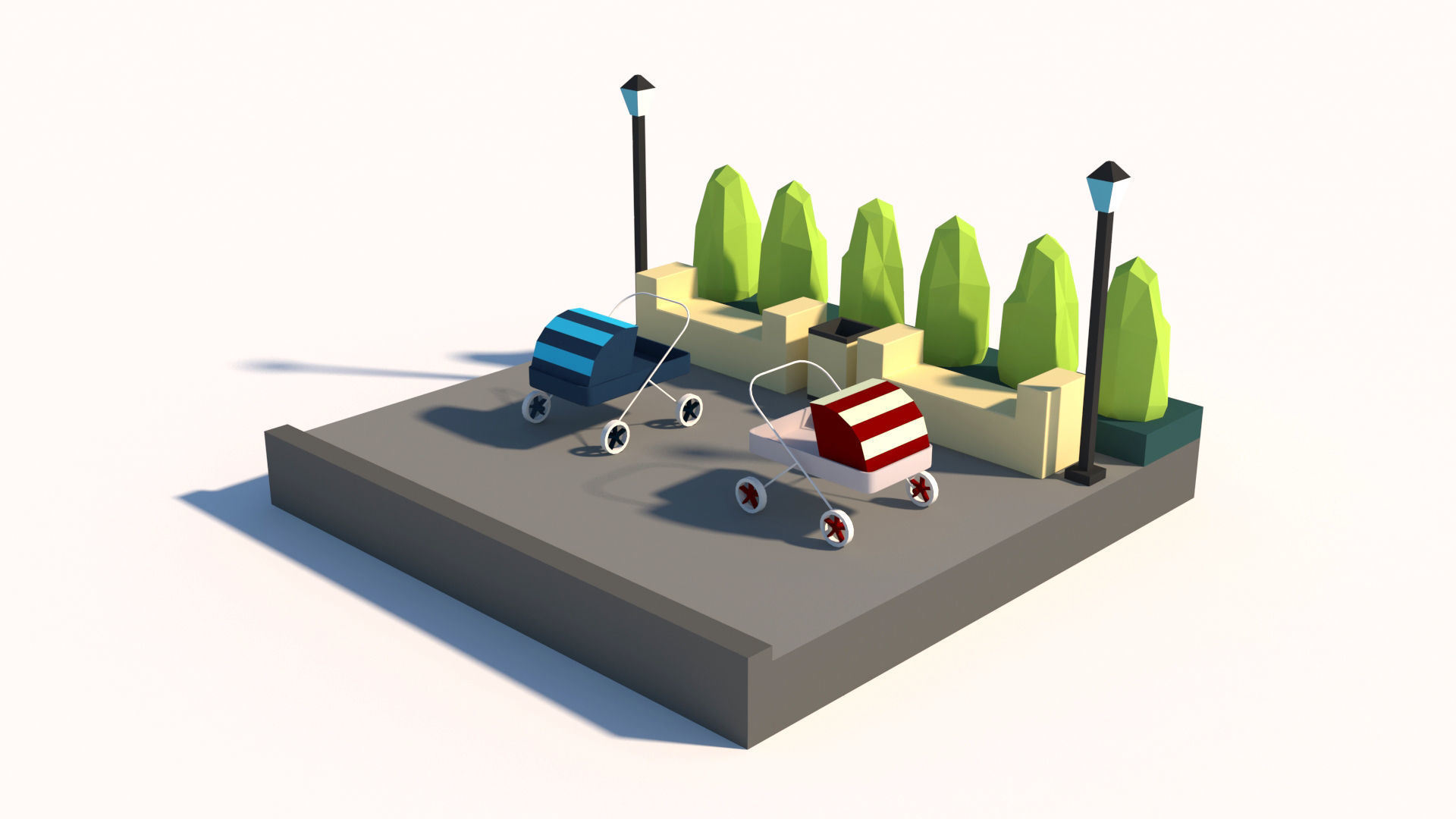 Polygon Ultimate Combo Pack Low-poly 3D model_20