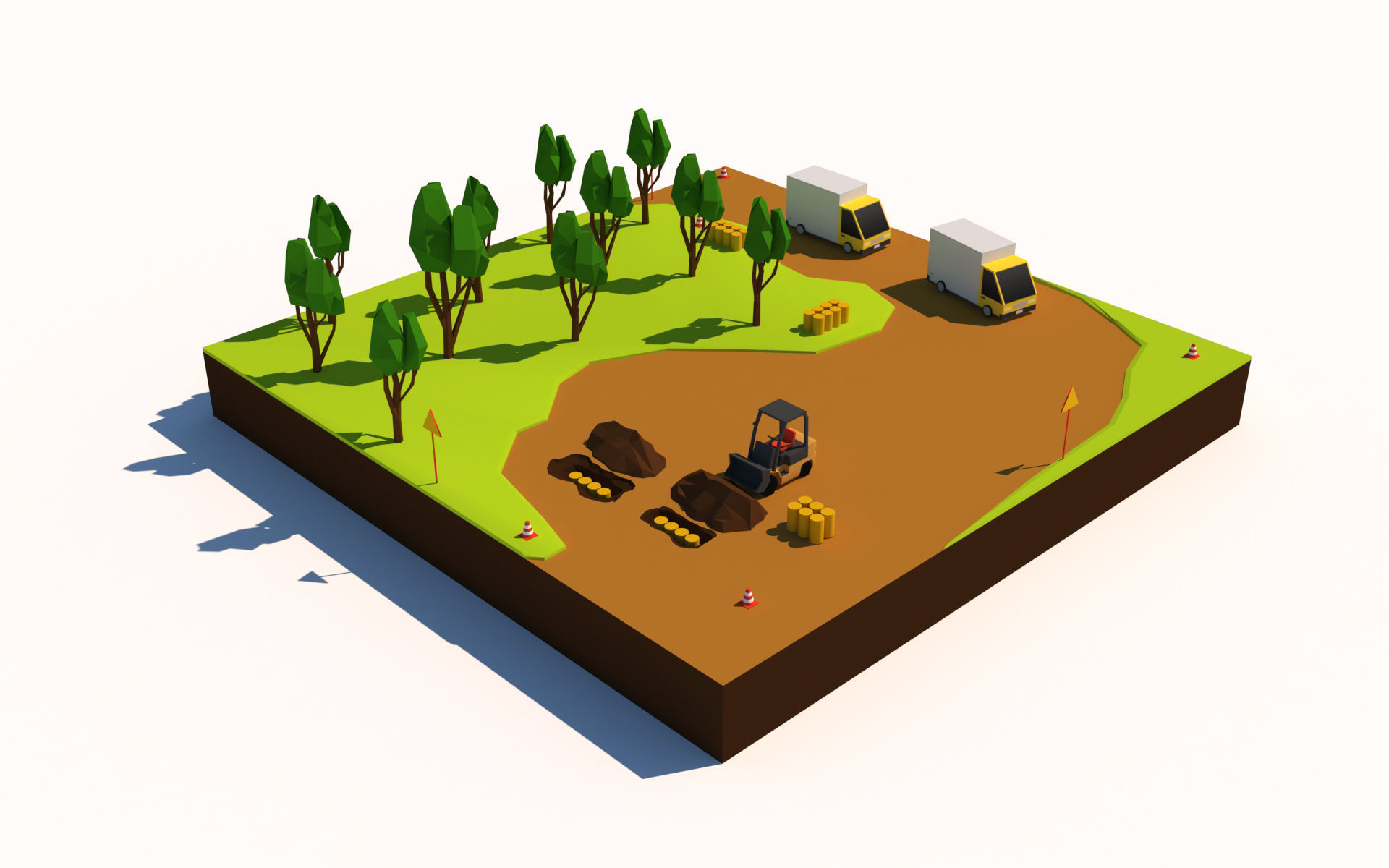 Polygon Ultimate Combo Pack Low-poly 3D model_19