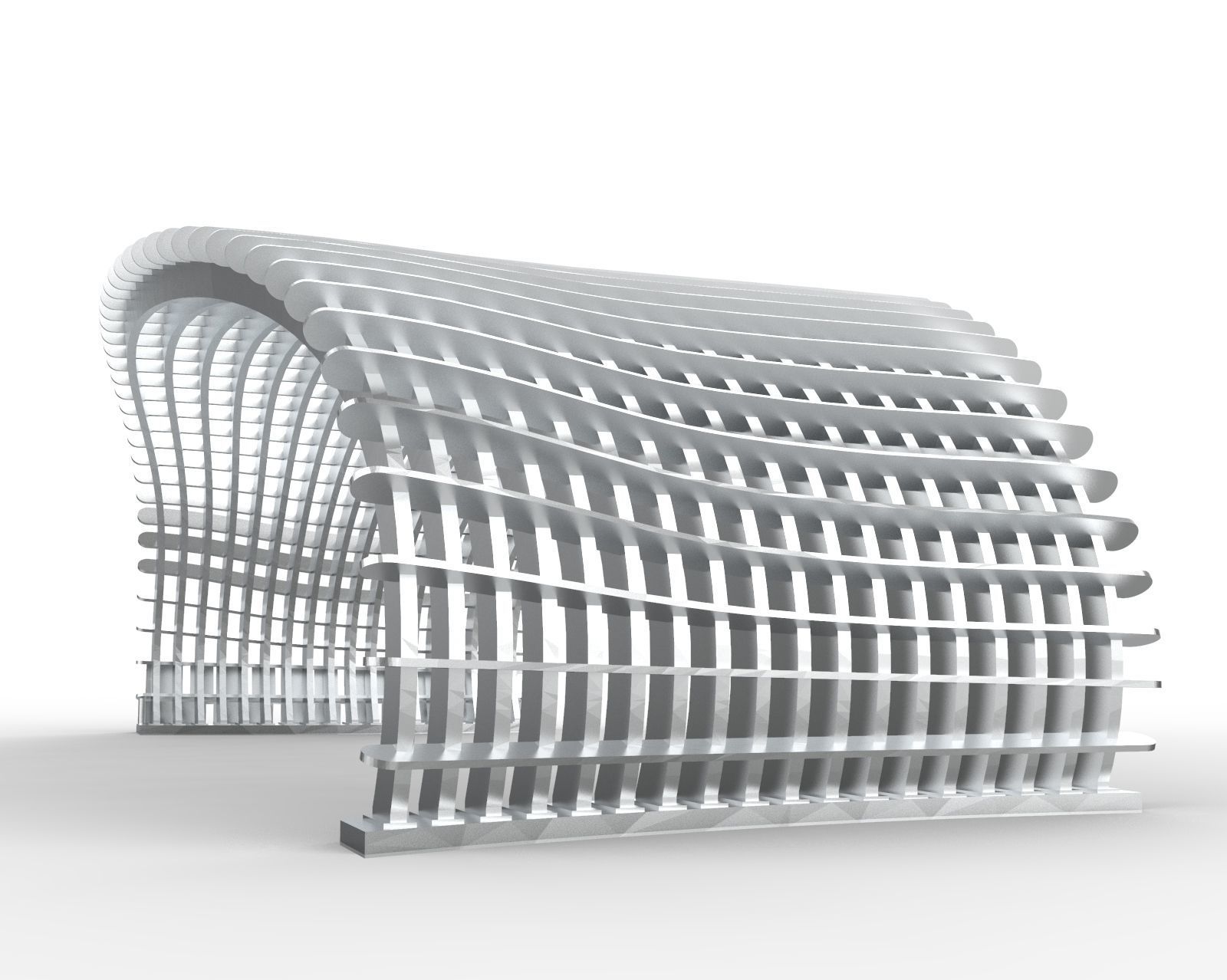 Entrance Gate Architecture Model 3D print model_1