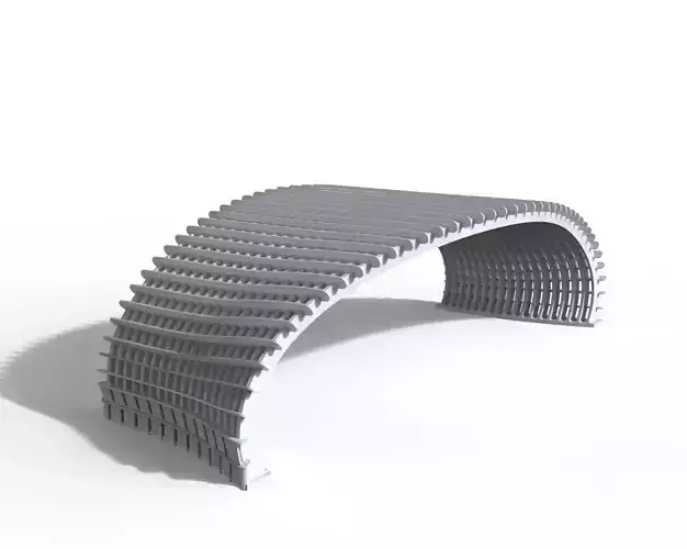 Entrance Gate Architecture Model 3D print model