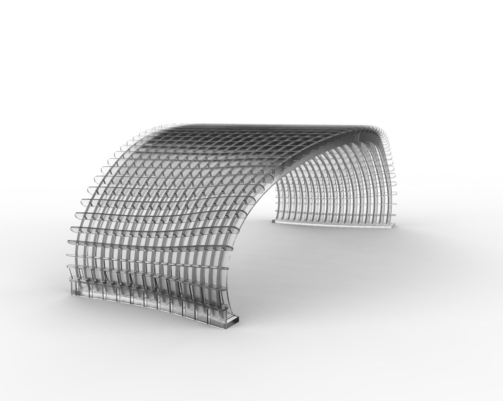 Entrance Gate Architecture Model 3D print model_2