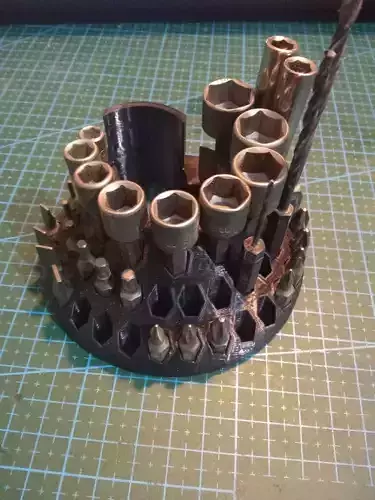 Screwdriver bits holder and deko screwdriver holder