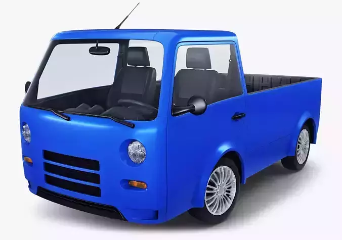 Kei Truck Concept Retro Style Blue