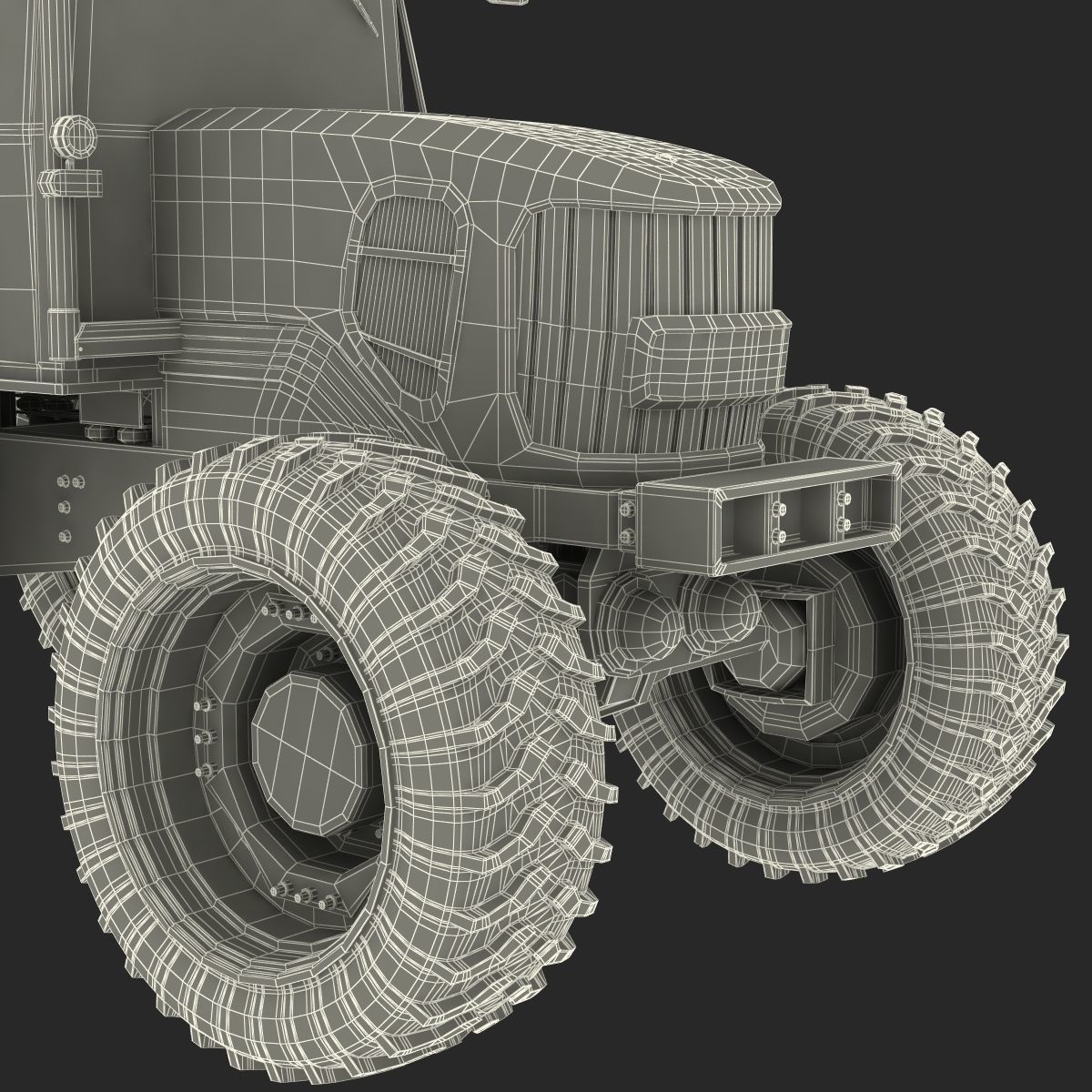 Tractor John Deere 7330 3D model_12