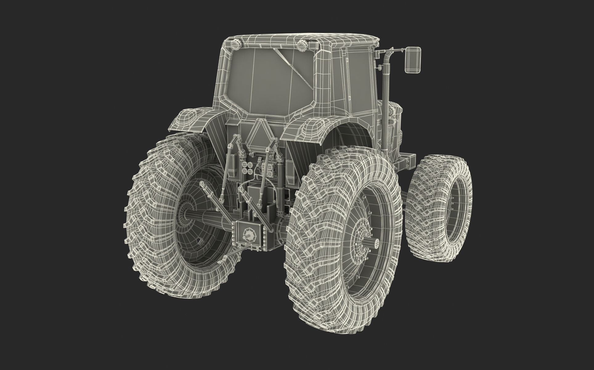 Tractor John Deere 7330 3D model_11