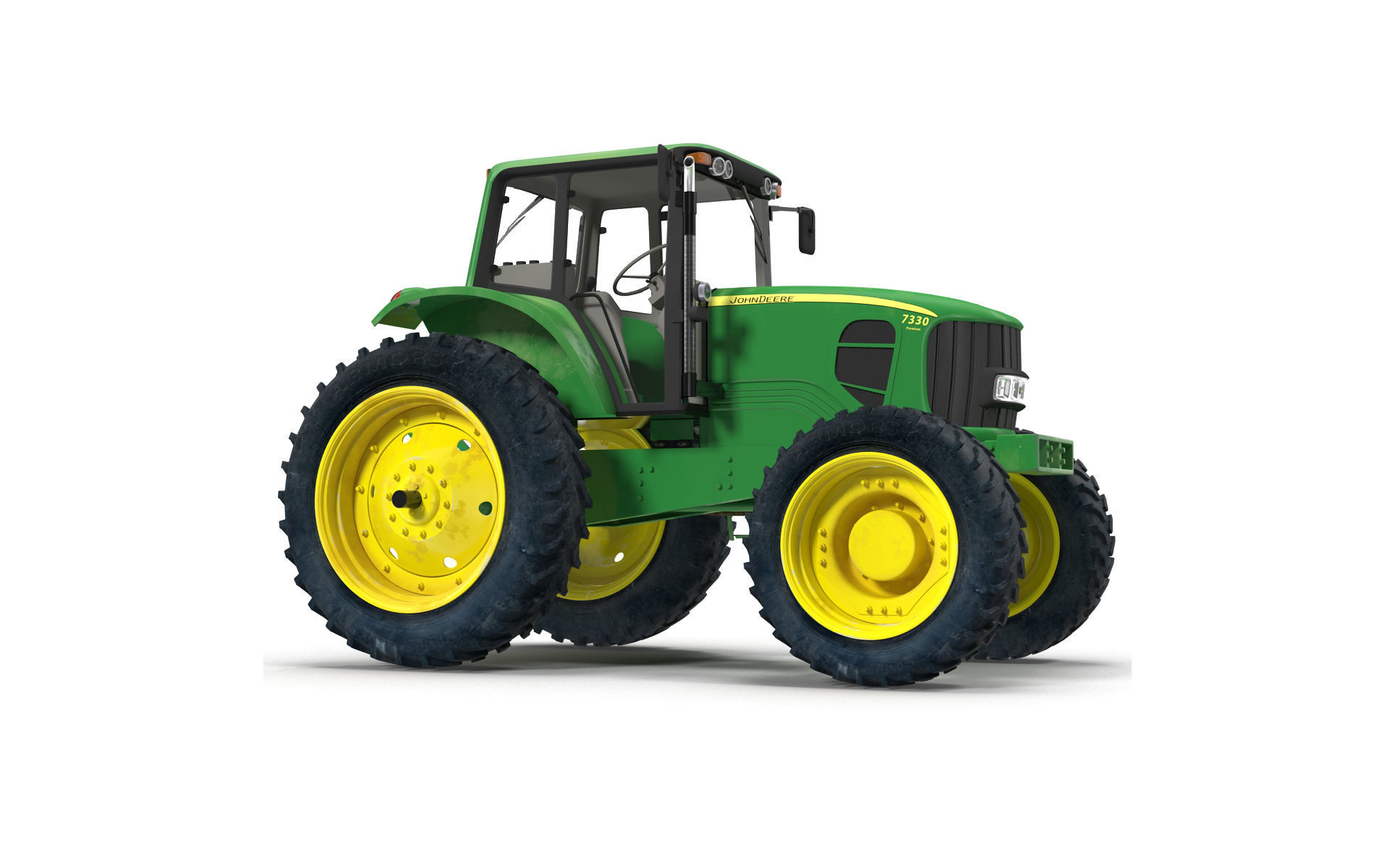 Tractor John Deere 7330 3D model_2