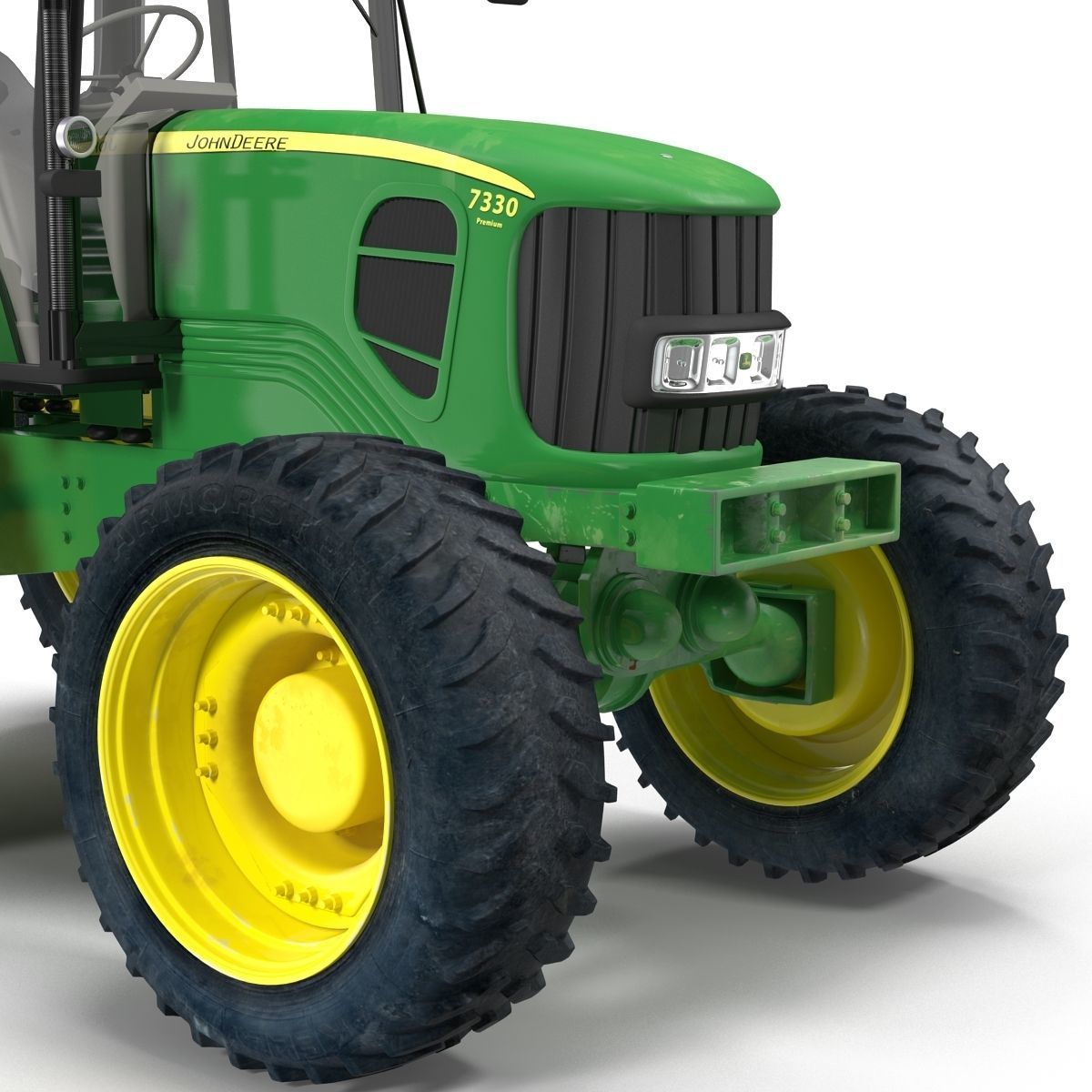 Tractor John Deere 7330 3D model_5
