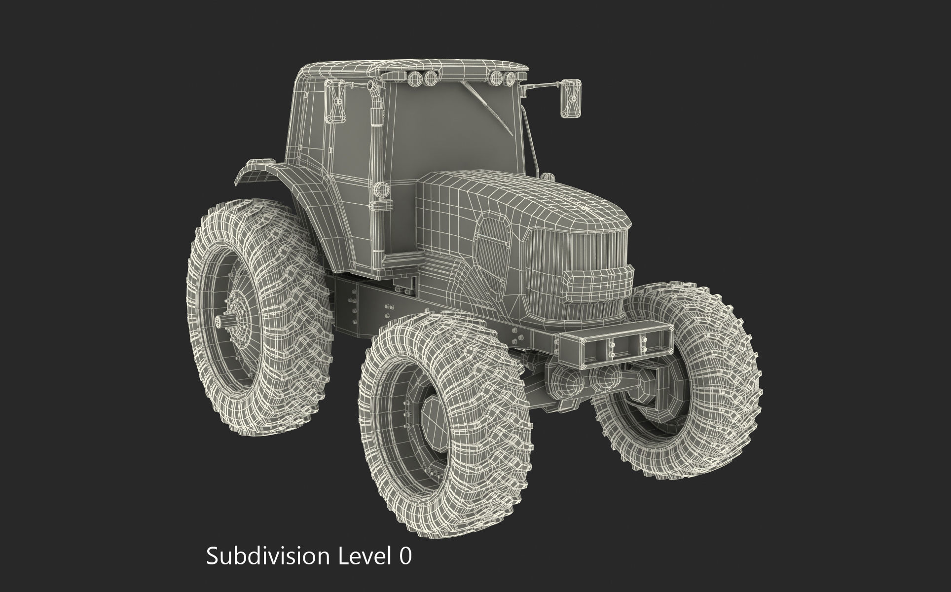 Tractor John Deere 7330 3D model_7
