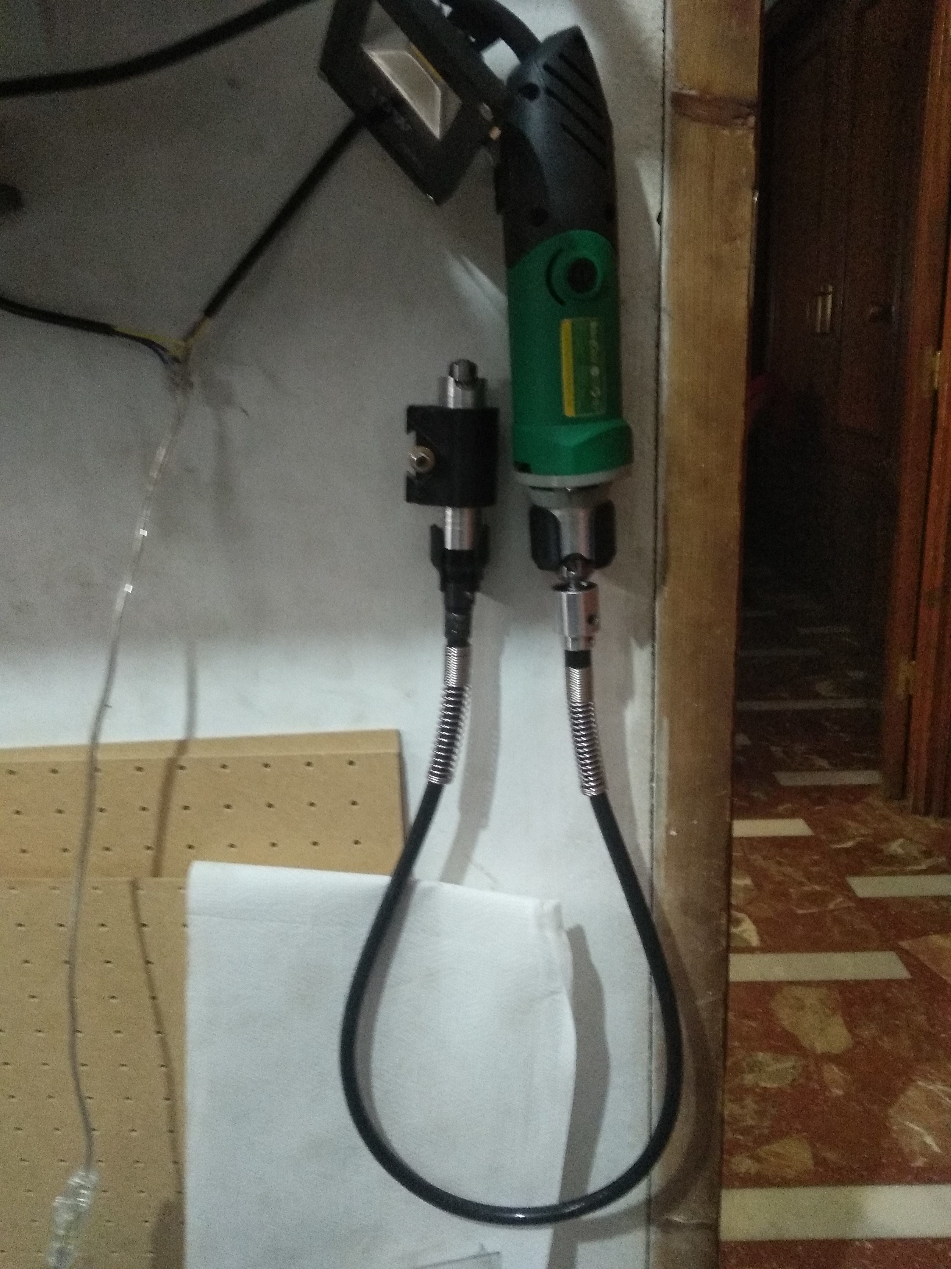 Hilda multi tool holder with flexible shaft 3D print model_4