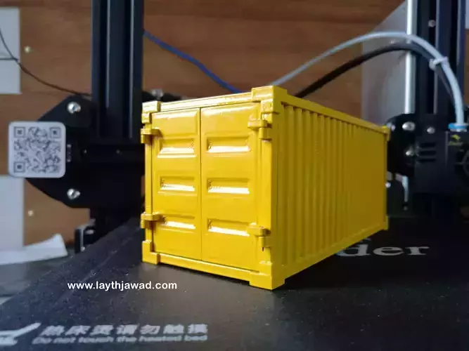 Container shipping 3D print model