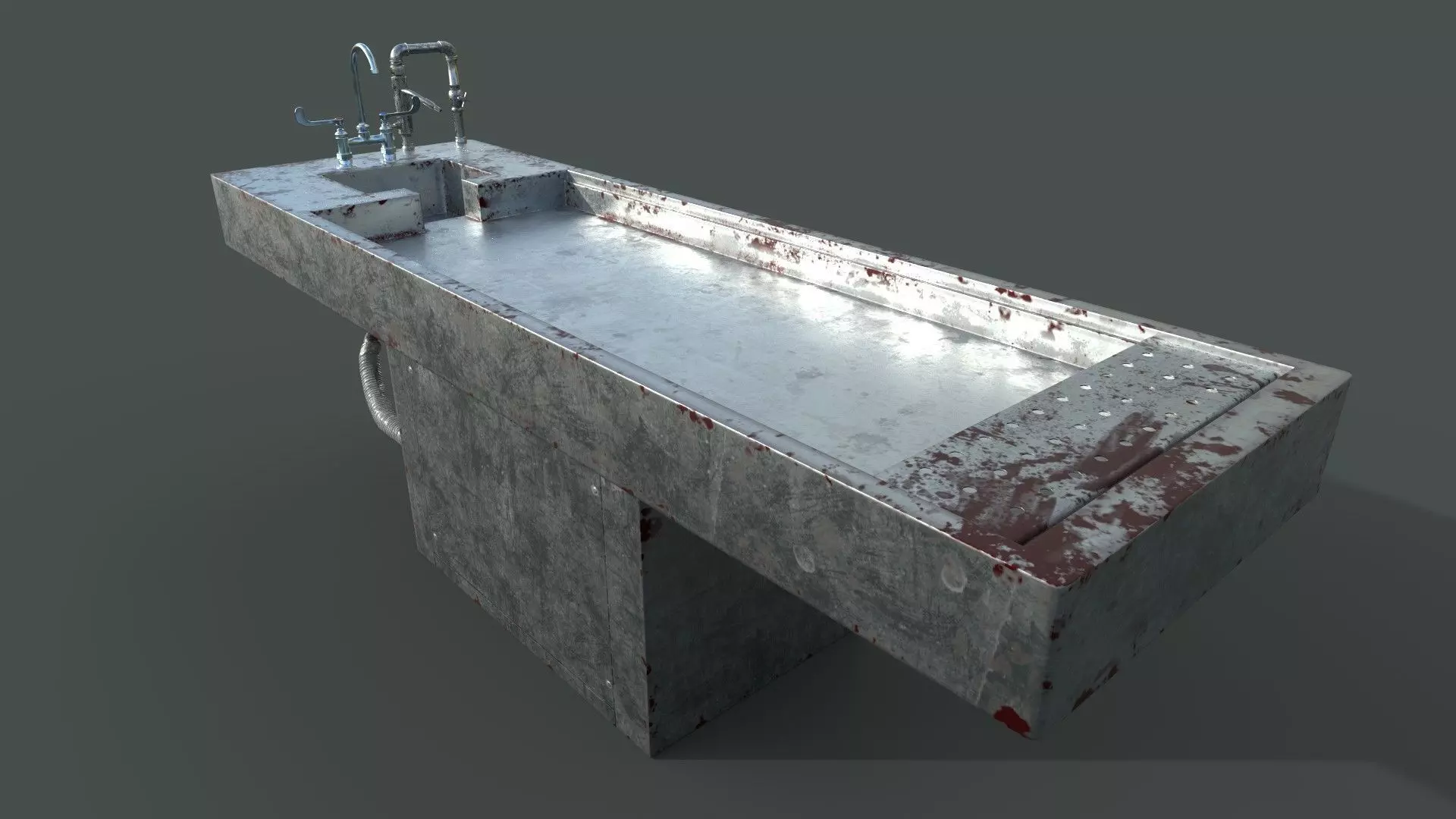 Autopsy Table Free low-poly 3D model