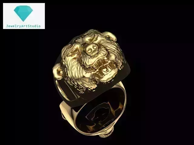 Bear ring for men JAS