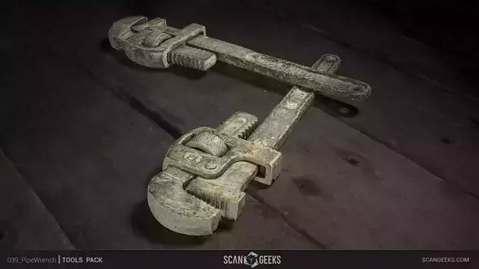 PipeWrench - Photogrammetry Asset 3D PhotoScan
