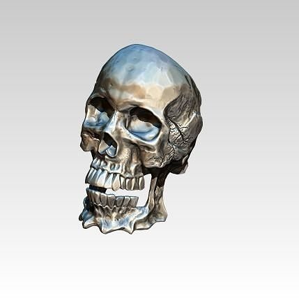Cool Man Skull Ring  3D print model