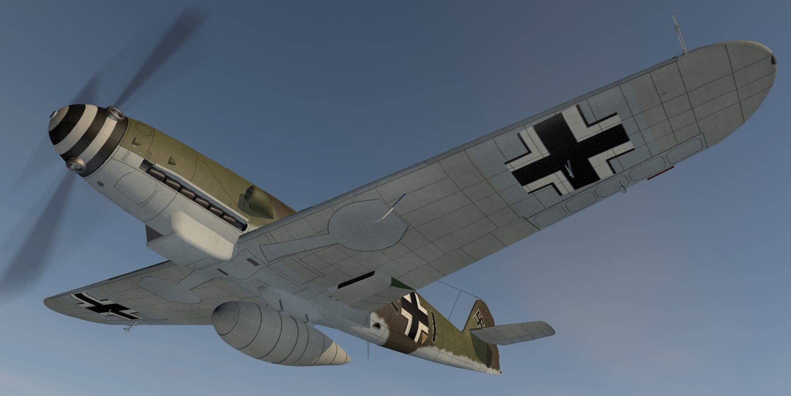 Messerschmitt Bf-109 K-4 3D model_13