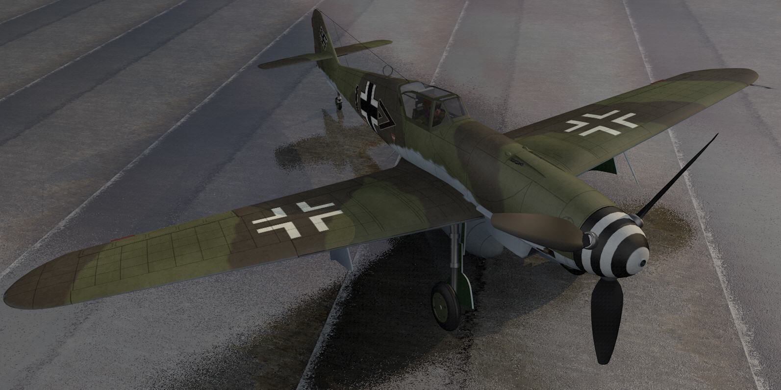 Messerschmitt Bf-109 K-4 3D model_8