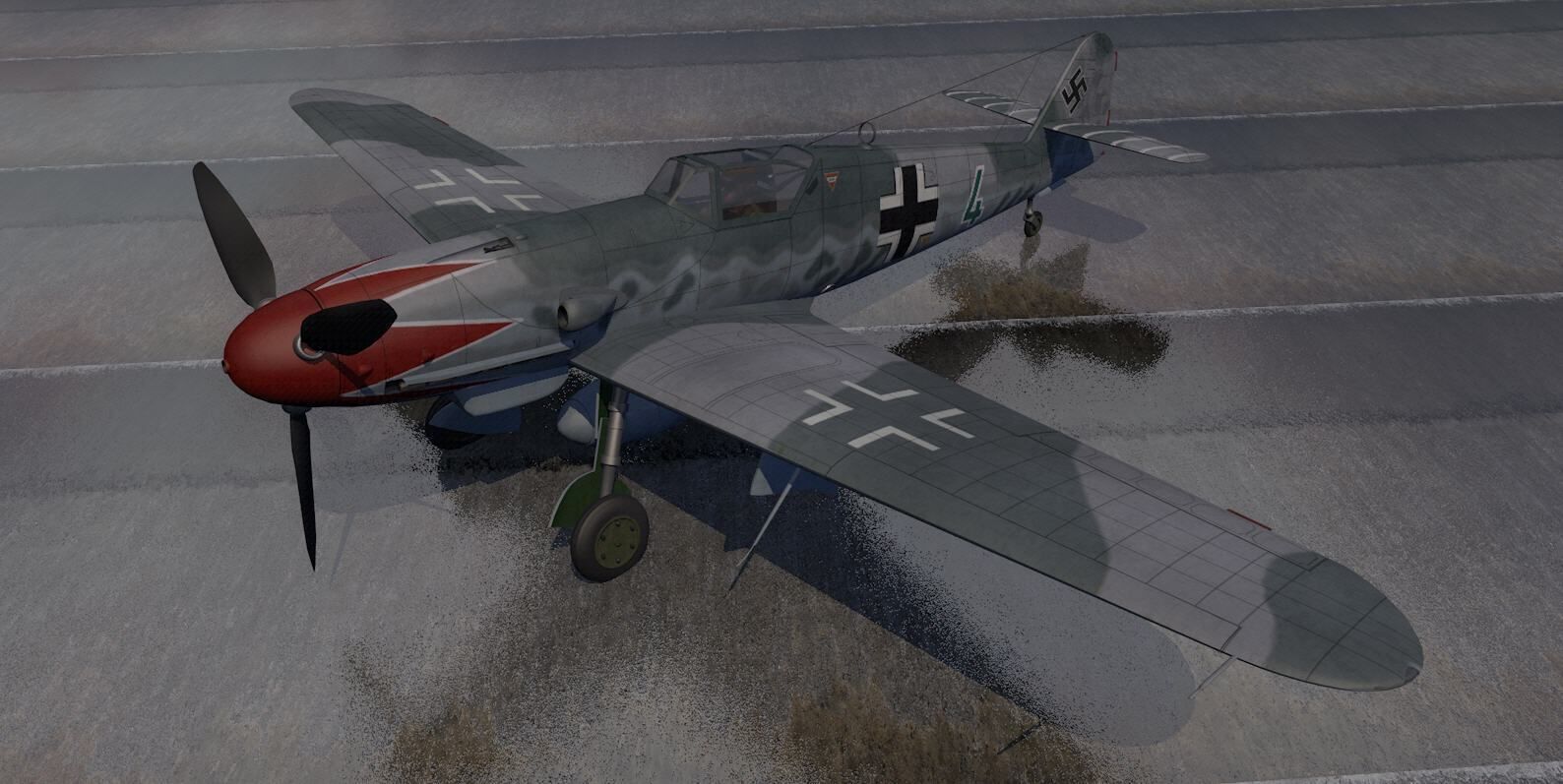 Messerschmitt Bf-109 K-4 3D model_1