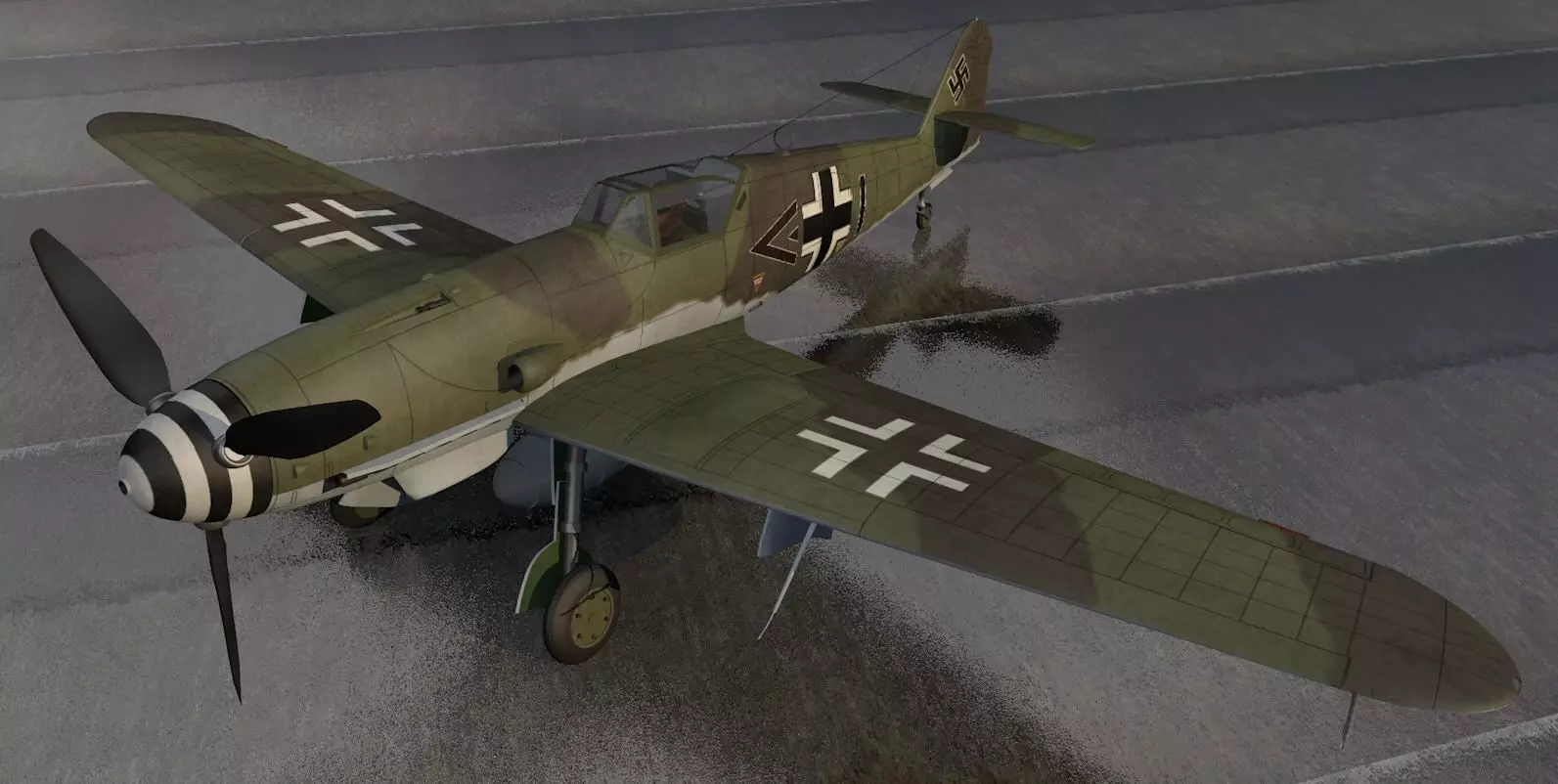 Messerschmitt Bf-109 K-4 3D model_0