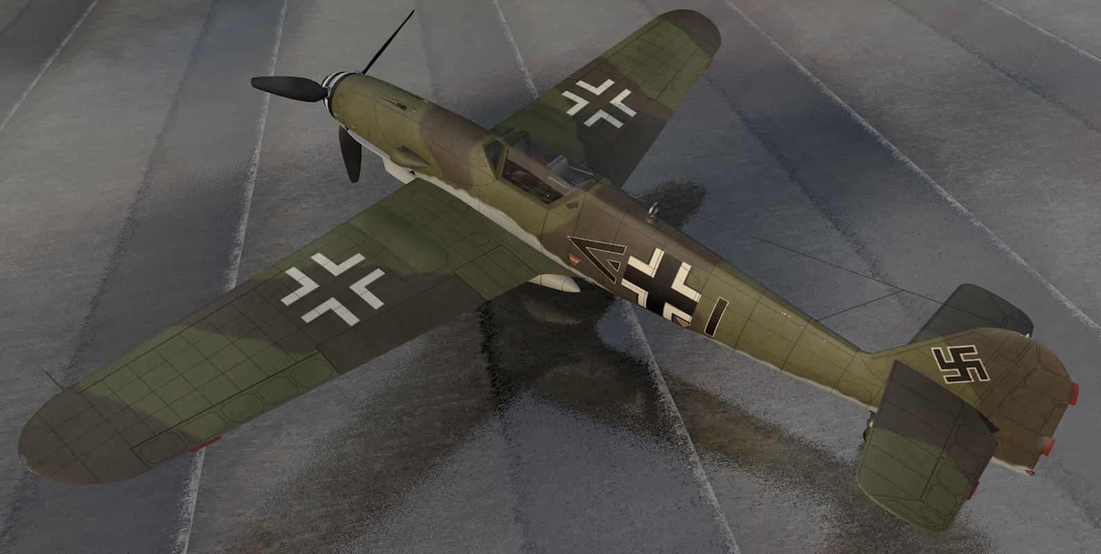 Messerschmitt Bf-109 K-4 3D model_2