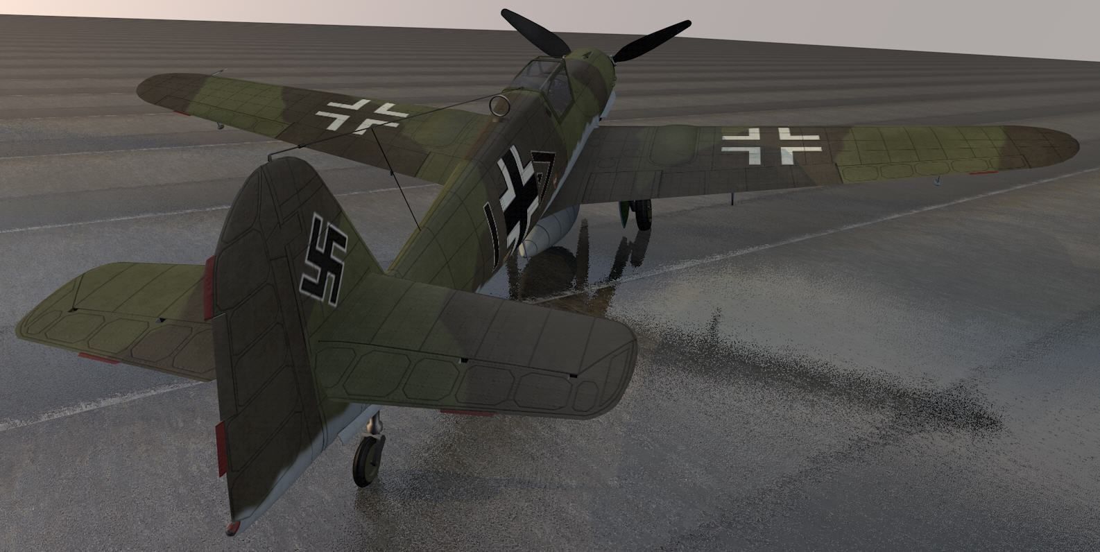 Messerschmitt Bf-109 K-4 3D model_7