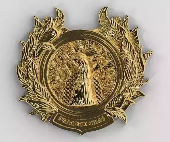 Peacock Emblem - Nation Bird Of India 3D print model