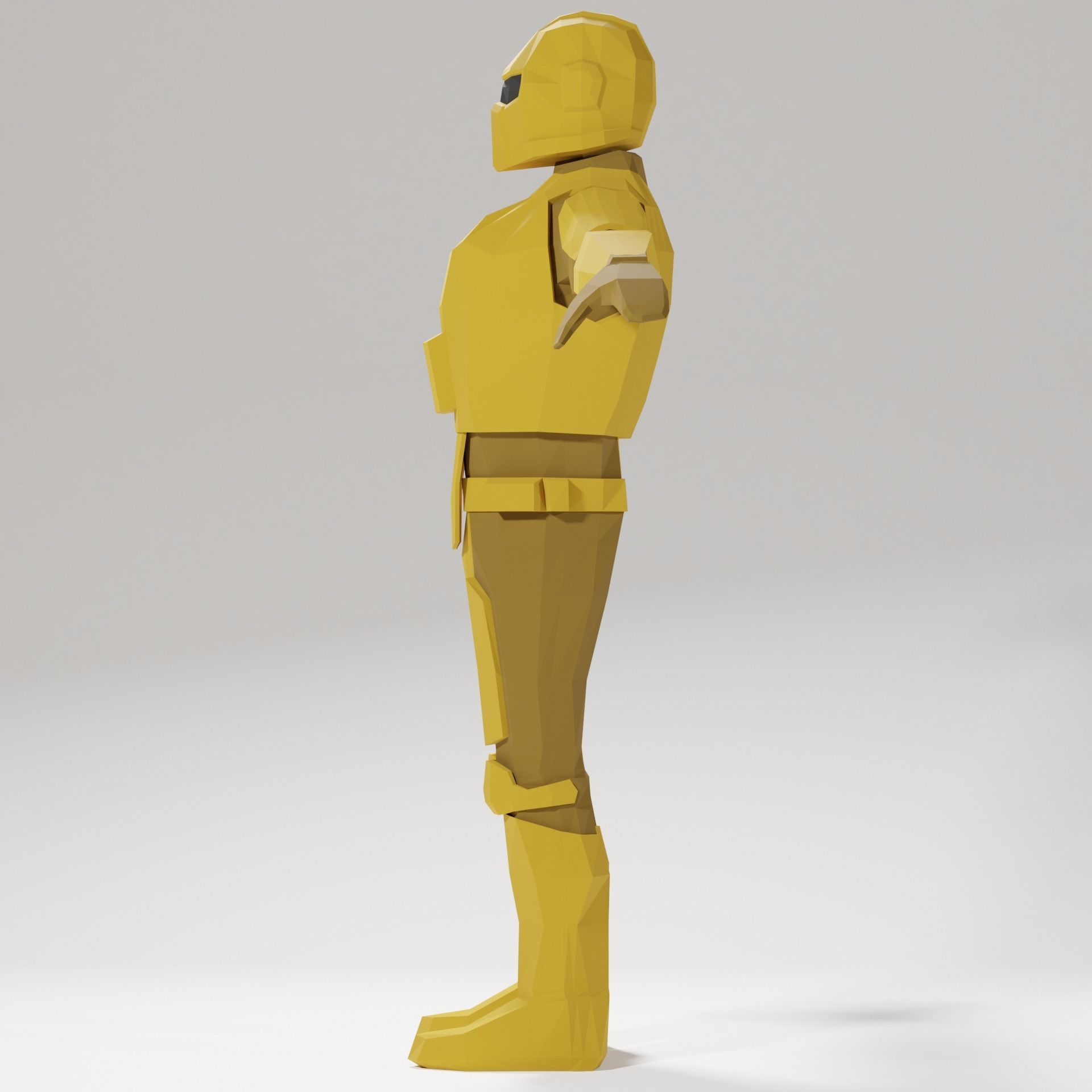 Sci - Fi Marine Low Poly for AR and VR Low-poly 3D model_9
