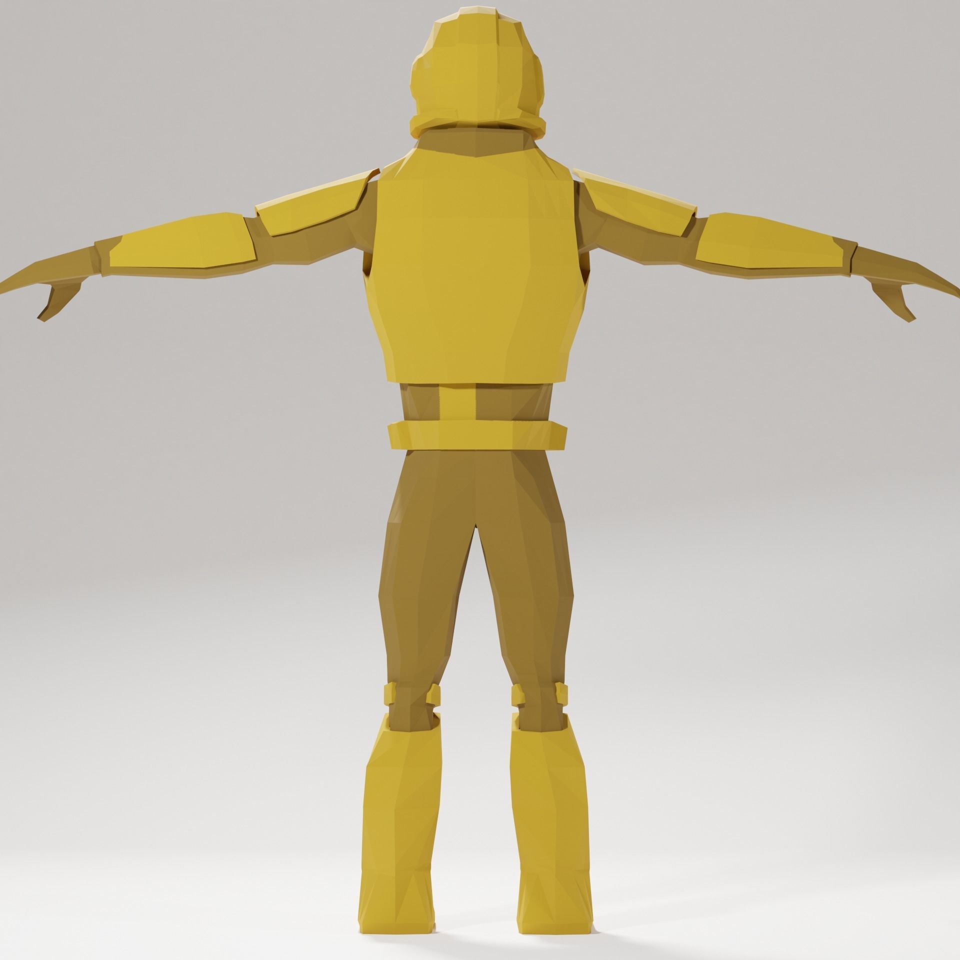 Sci - Fi Marine Low Poly for AR and VR Low-poly 3D model_8