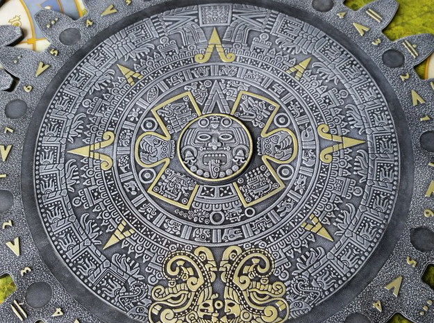 Mayan Calendar center - Tzolkin 3D print model_2
