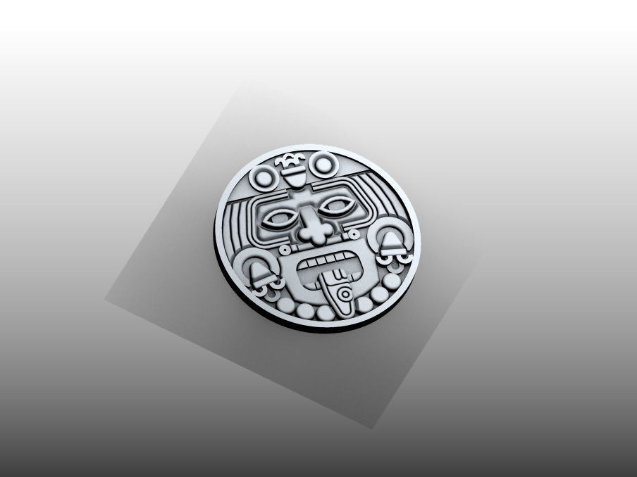 Mayan Calendar center - Tzolkin 3D print model_1