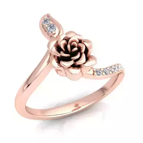 Aarna Woman Rose Diamond Ring 118