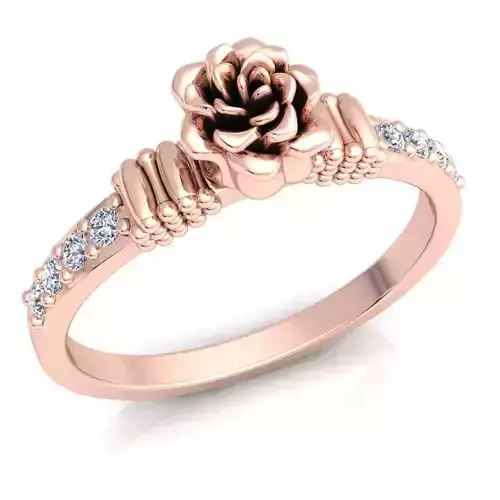 Aarna Luxury Rose Woman Ring 119