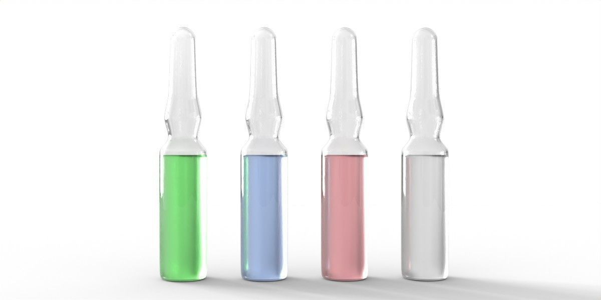 Medical Ampoules Set 3D model_5