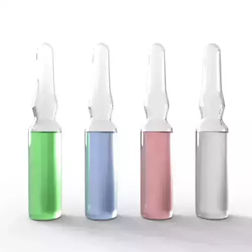 Medical Ampoules Set 3D model