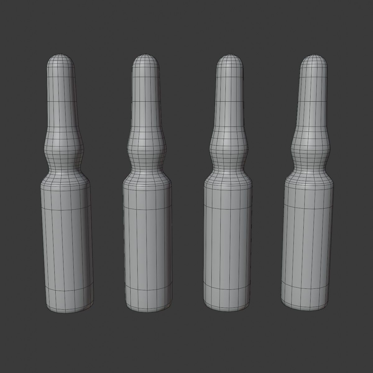 Medical Ampoules Set 3D model_1