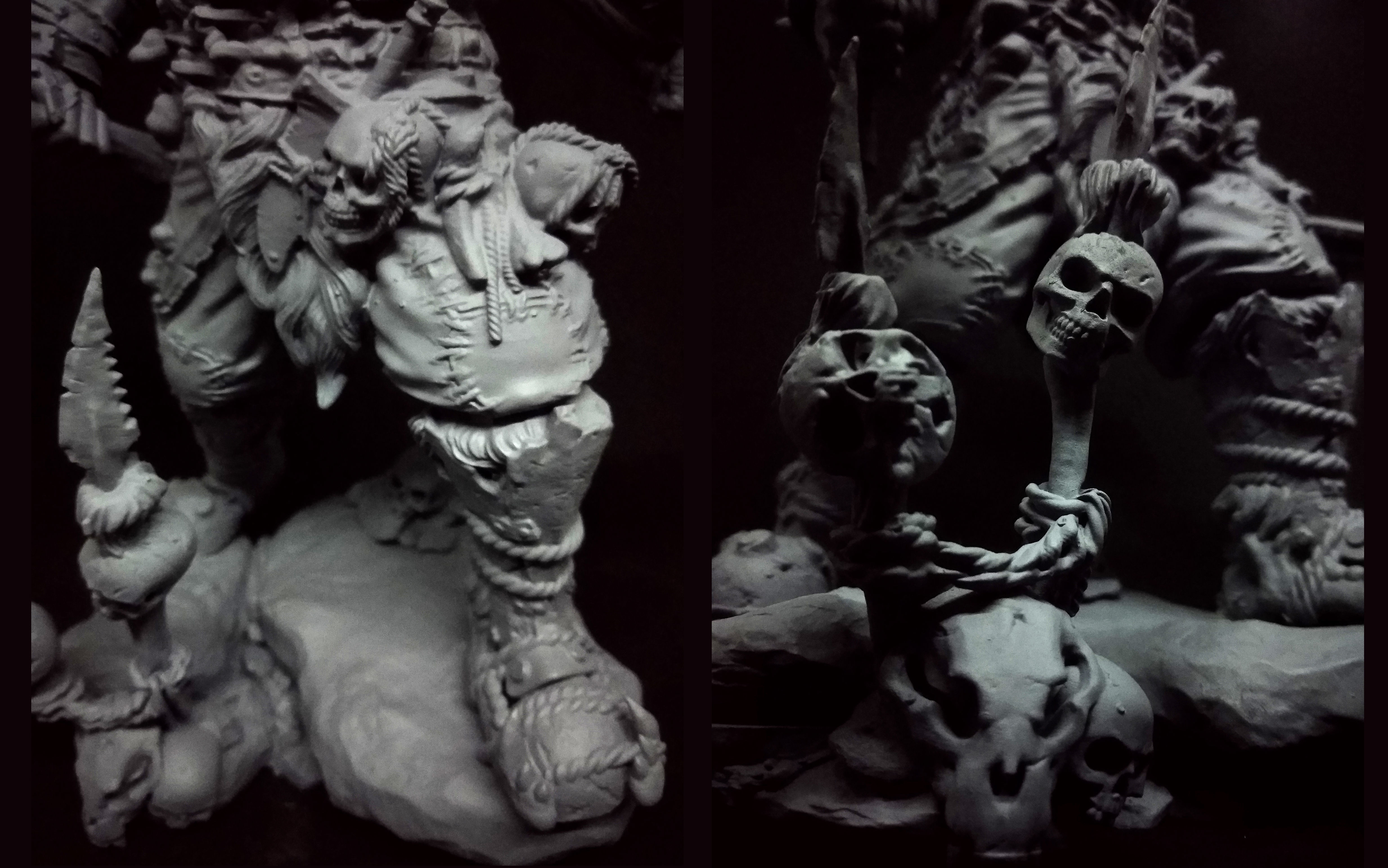 ORC BERSERK STATUE - 25 cm 12parts 3D print model_12