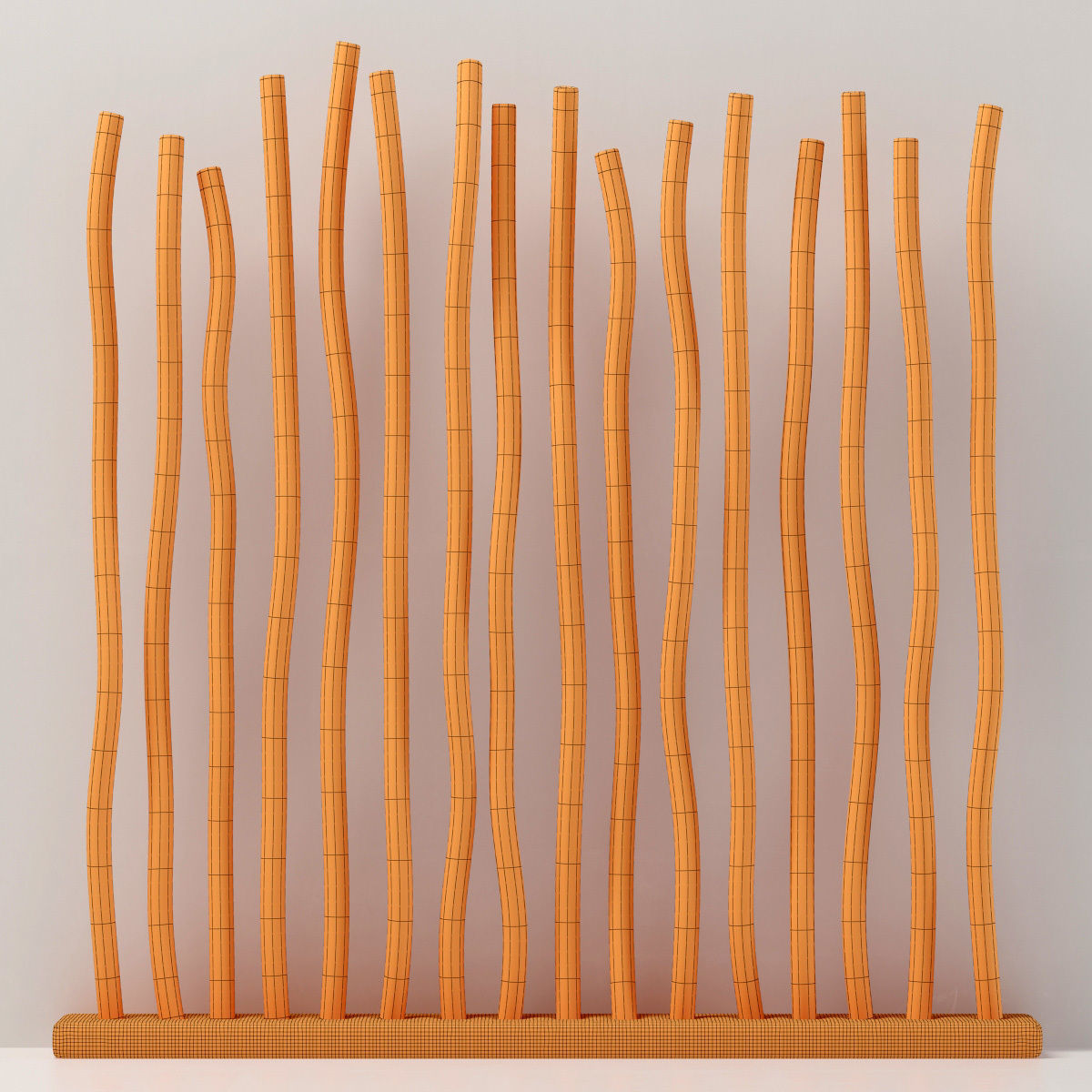 Planter fundament branch thick n2 3D model_9