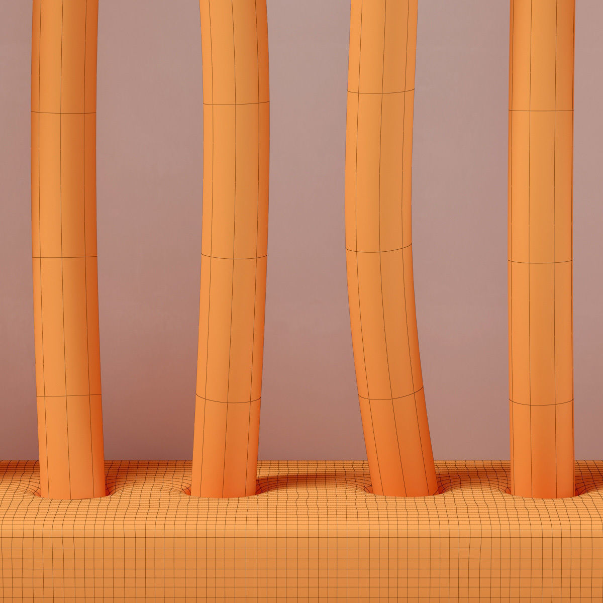 Planter fundament branch thick n2 3D model_10