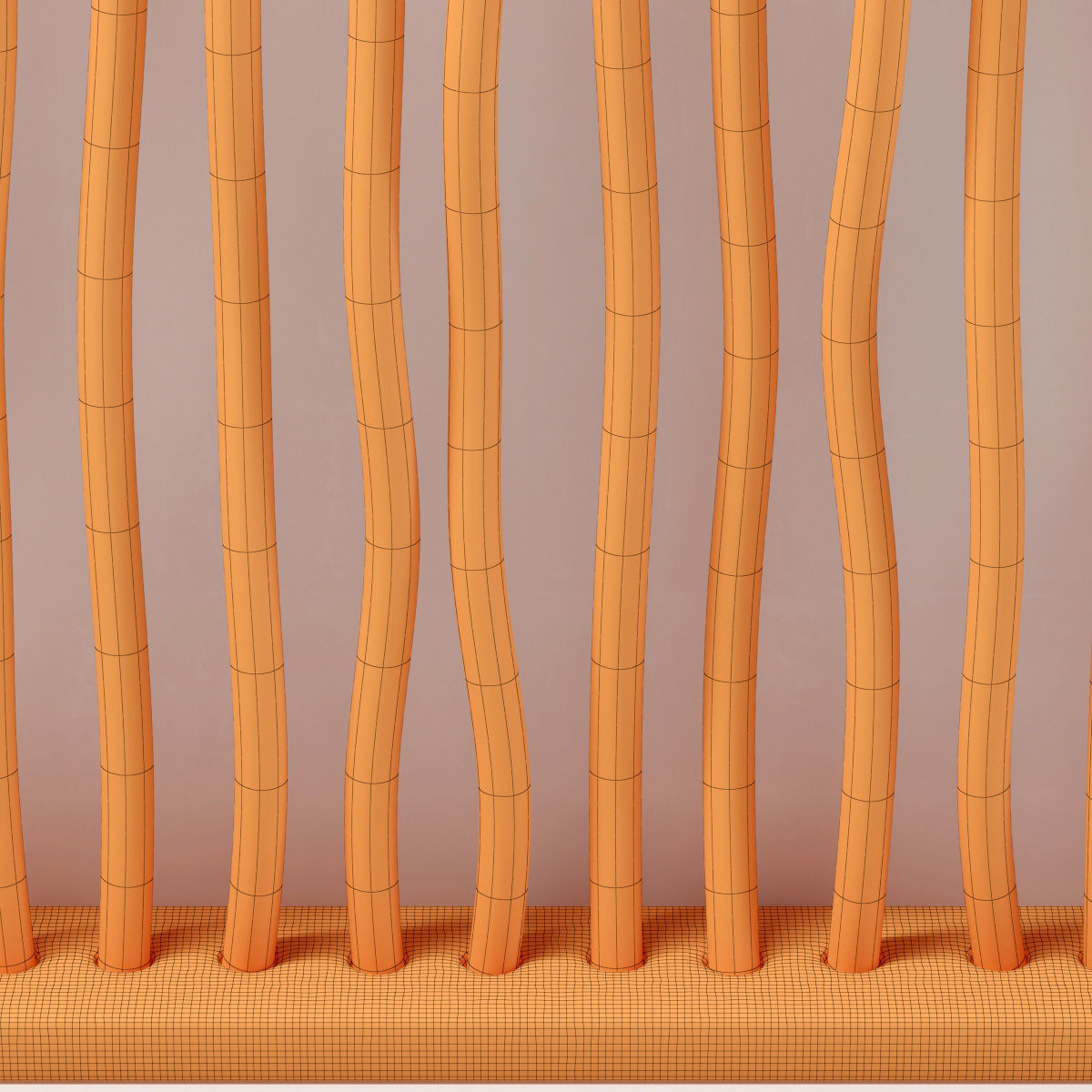 Planter fundament branch thick n2 3D model_11