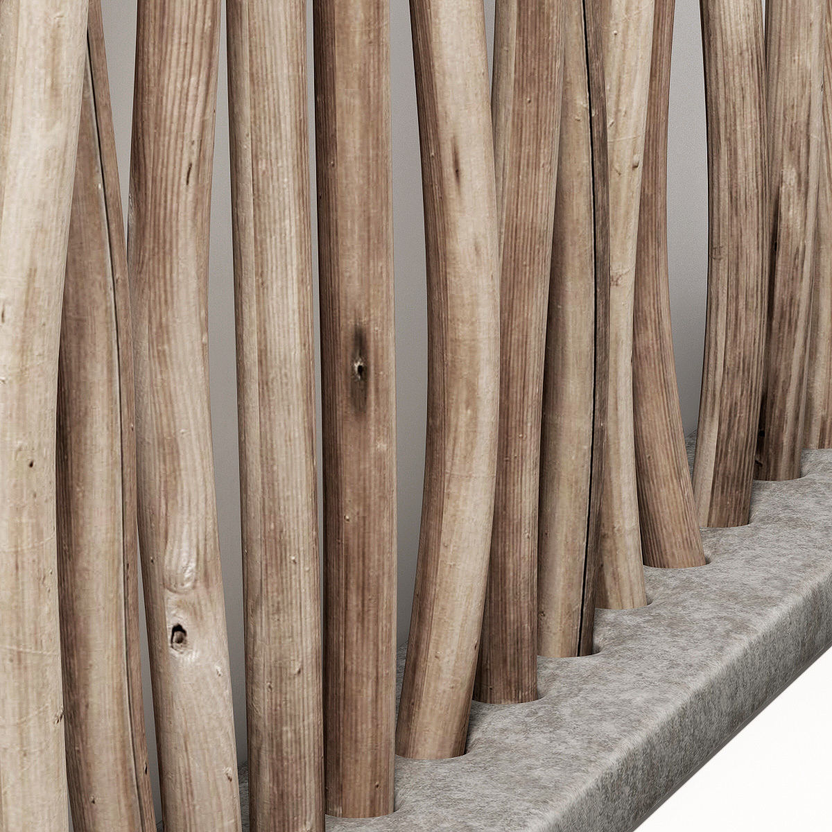 Planter fundament branch thick n2 3D model_6