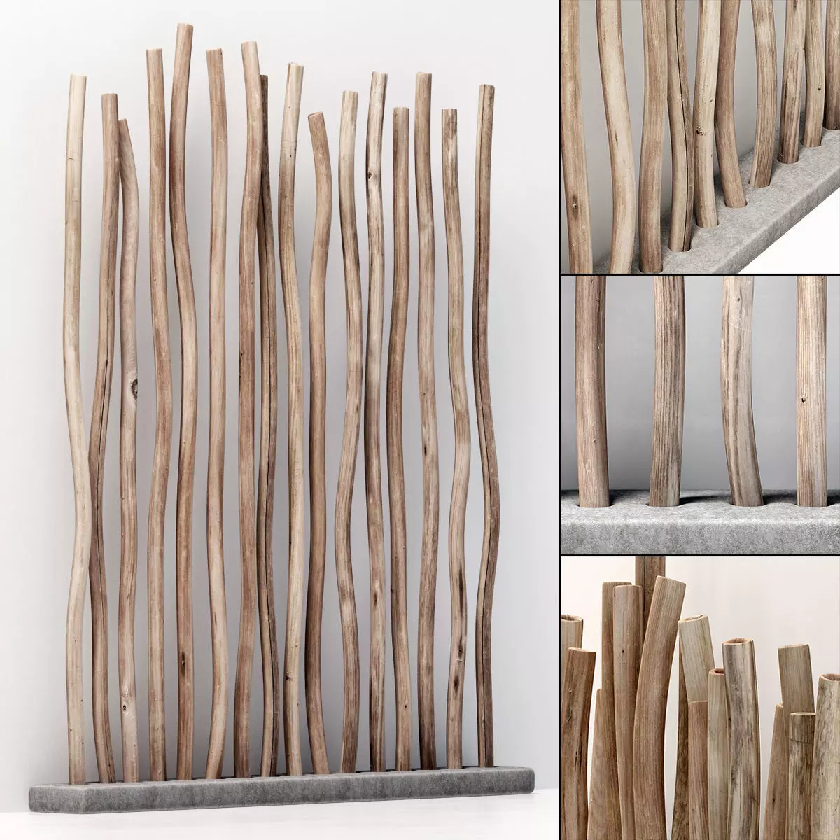 Planter fundament branch thick n2 3D model_0