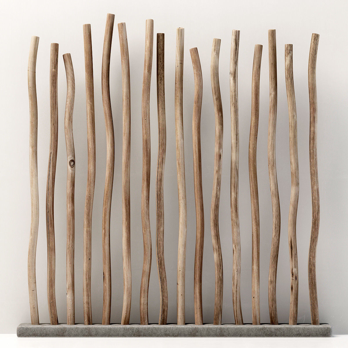 Planter fundament branch thick n2 3D model_1