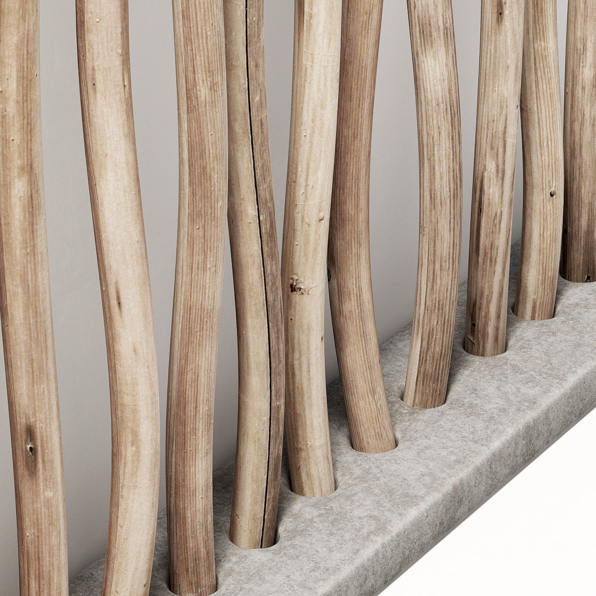 Planter fundament branch thick n2 3D model_5