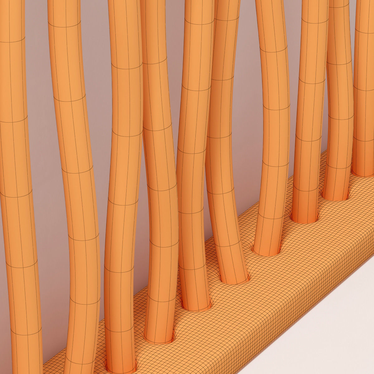 Planter fundament branch thick n2 3D model_12