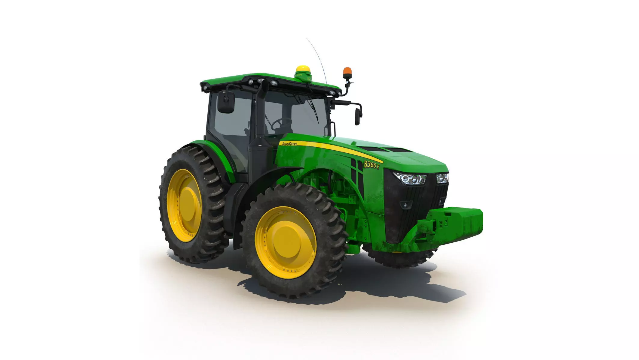 Tractor John Deere 8335R Rigged 3D model