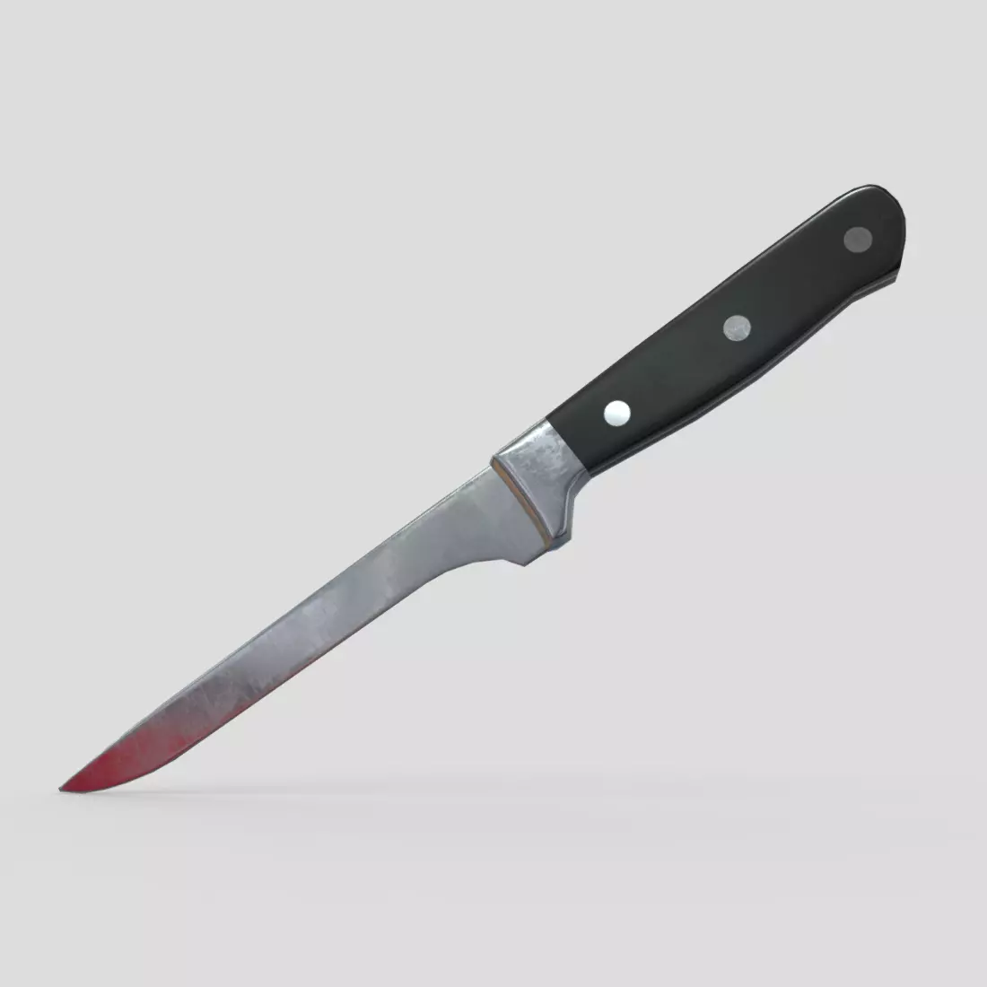 Kitchen Knife 5 Low-poly 3D model_0