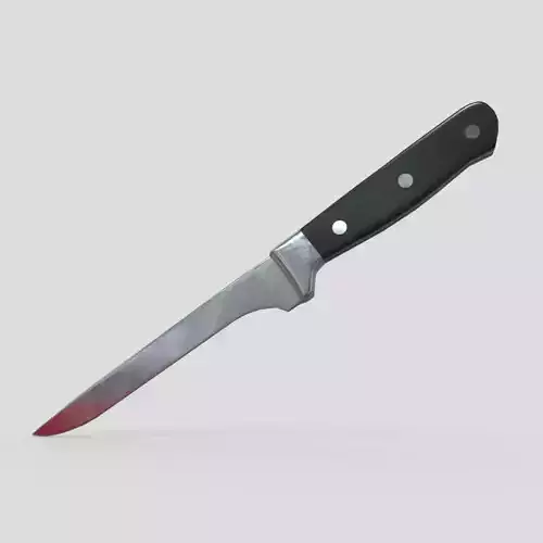 Kitchen Knife 5 Low-poly 3D model