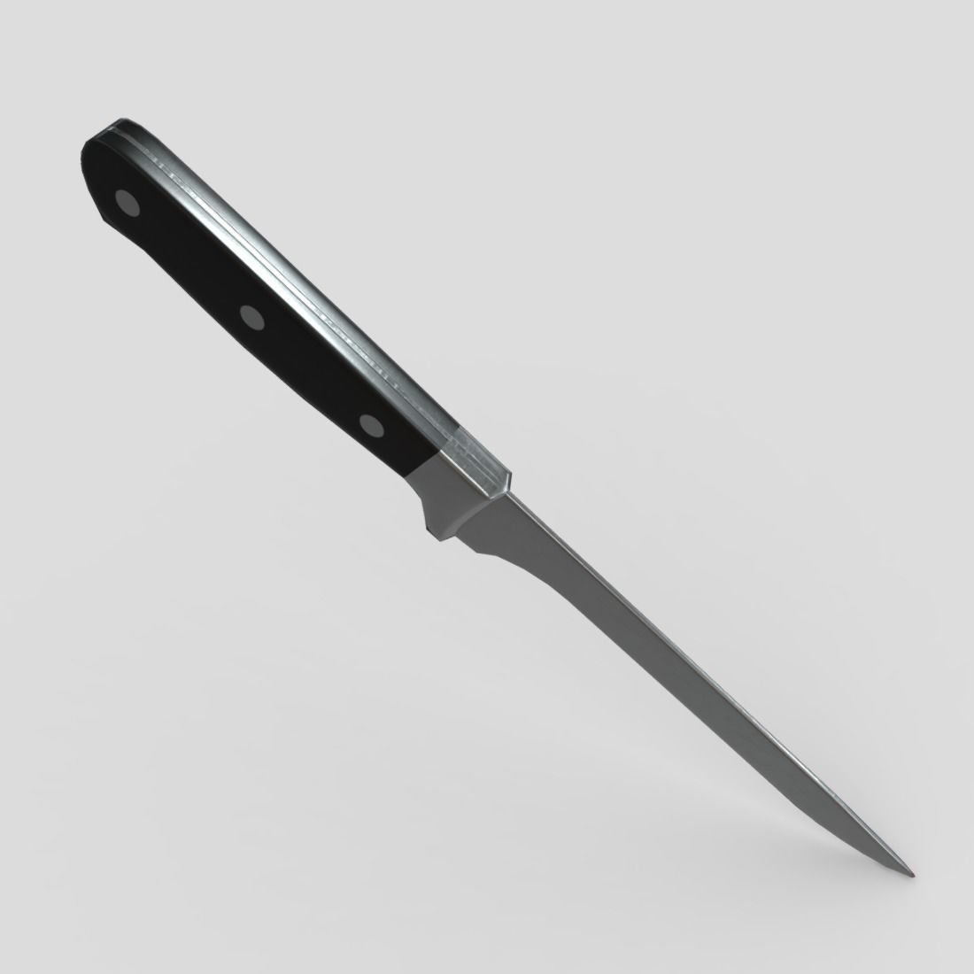 Kitchen Knife 5 Low-poly 3D model_8