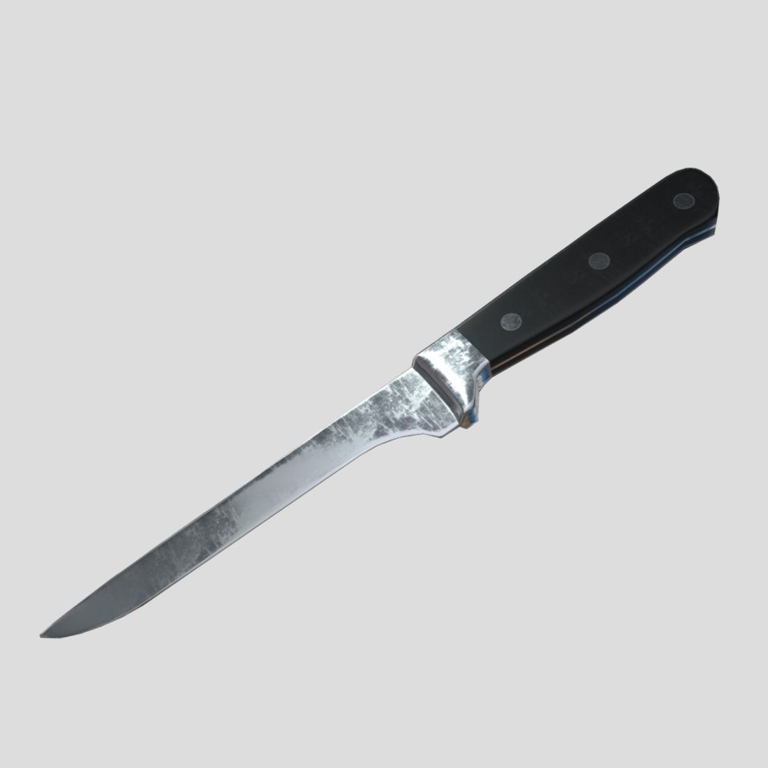 Kitchen Knife 5 Low-poly 3D model_12